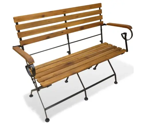 Saliekams Dārza Sols, 112 Cm, Akācijas Masīvkoks Vidaxl