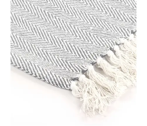 Puuvillane Pleed, Kalaluu Mustriga, 125 X 150 cm Hall