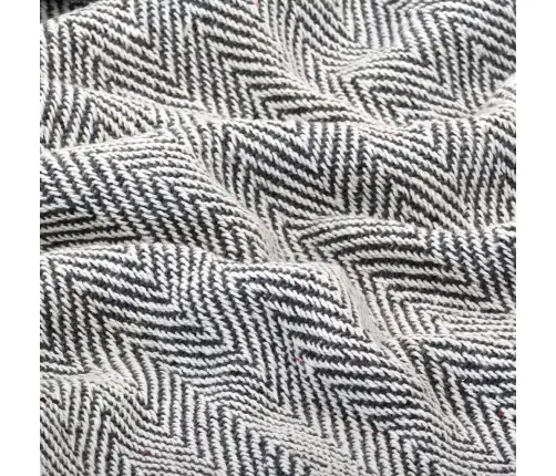 Pleds, 160X210 Cm, Kokvilna, Tumši Zils Skujiņas Raksts Vidaxl