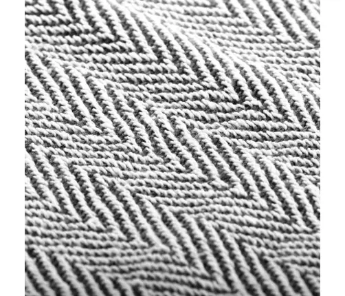 Pleds, 160X210 Cm, Kokvilna, Tumši Zils Skujiņas Raksts Vidaxl