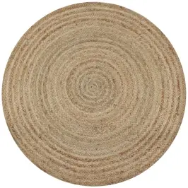Paklājs, Pīts, Apaļš, 90 Cm, Džuta Vidaxl Paklājs, Pīts, Apaļš, 90 Cm, Džuta Vidaxl