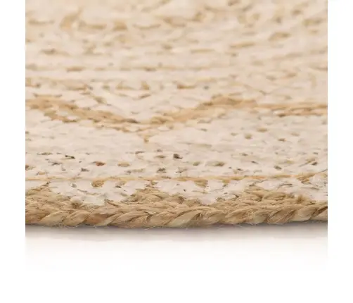 Vaip, Punutud Džuut, Trükimustriga, 120 cm Ümmargune