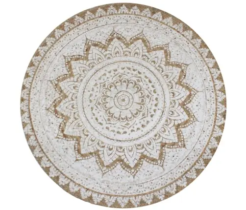 Vaip, Punutud Džuut, Trükimustriga, 150 cm Ümmargune