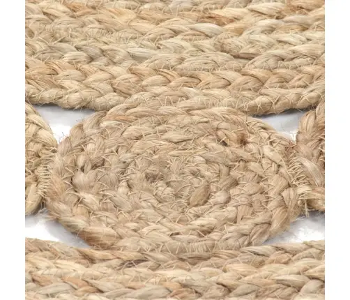 Paklājs, Pīts, Apaļš, 90 Cm, Džuta Vidaxl