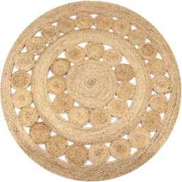 Paklājs, Pīts, Apaļš, 150 Cm, Džuta Vidaxl