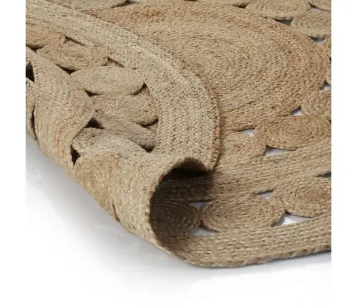 Paklājs, Pīts, Apaļš, 150 Cm, Džuta Vidaxl Paklājs, Pīts, Apaļš, 150 Cm, Džuta Vidaxl