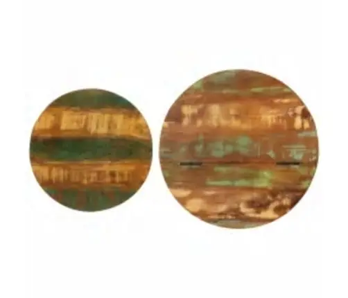 Kafijas Galdiņš, Bļodas Forma, Pārstrādāts Masīvkoks, Melns Vidaxl