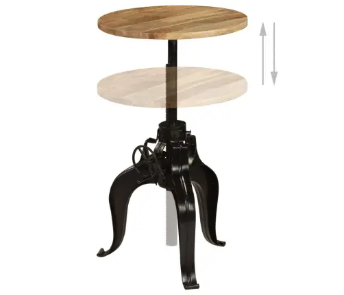 Bāra Galds, 60X(76-110) Cm, Mango Masīvkoks Vidaxl