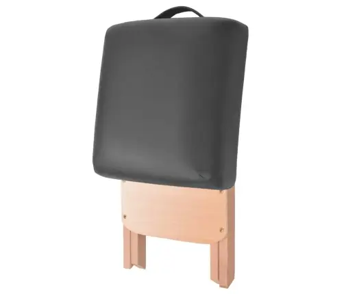 Saliekams Masāžas Krēsls, 12 Cm, Biezs Sēdeklis, Melns Vidaxl