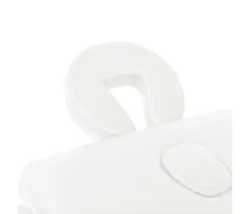 Sulankstomas Masažo Stalas, Baltas, 2 Zonų, 10Cm Storio