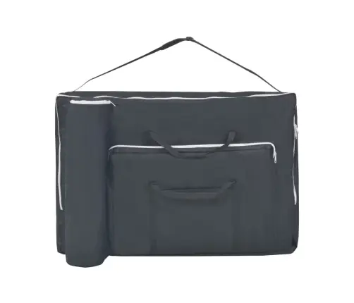 3-Tsooniline Massaažilaud 10 Cm Paksune, Must