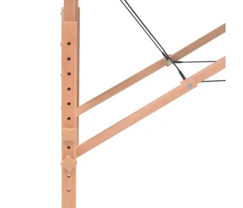 3-Tsooniline Massaažilaud 10 Cm Paksune, Must