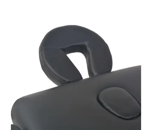 3-Tsooniline Massaažilaud 10 Cm Paksune, Must