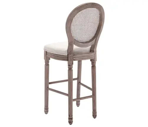 Baaritoolid 2 Tk, Valge, Linane