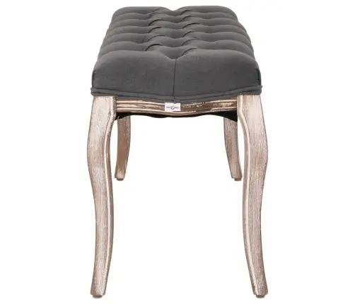 Suoliukas, Tamsiai Pilkas, 110X38X48cm Linas/Medienos Masyvas