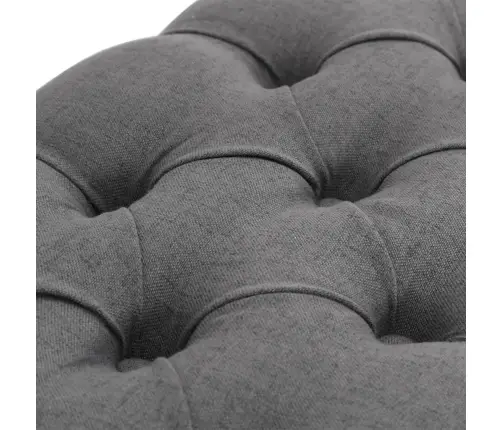 Suoliukas, Tamsiai Pilkas, 110X38X48cm Linas/Medienos Masyvas