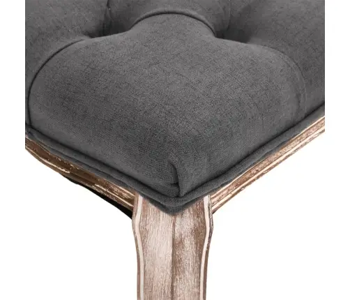 Suoliukas, Tamsiai Pilkas, 110X38X48cm Linas/Medienos Masyvas