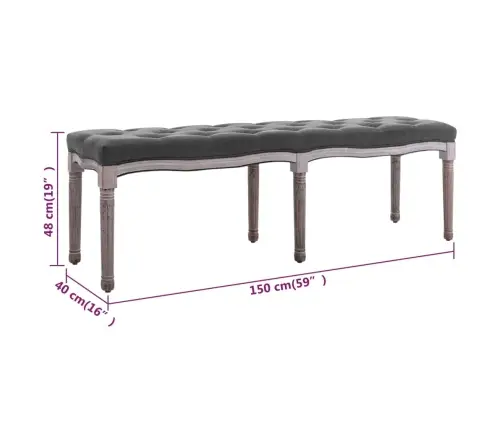 Pink, Linane, Täispuit, 150 X 40 X 48 cm Tumehall