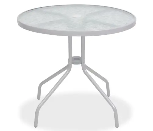 6-Daļīgs Dārza Mēbeļu Komplekts, Tērauds, Tekstilēns, Pelēks Vidaxl