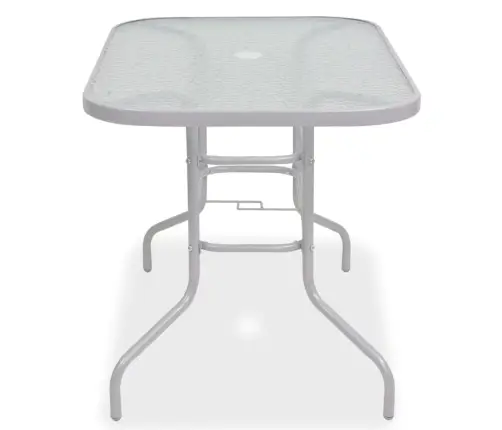 8-Daļīgs Dārza Mēbeļu Komplekts, Tērauds, Tekstilēns, Pelēks Vidaxl