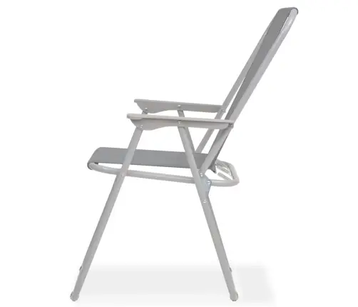 8-Daļīgs Dārza Mēbeļu Komplekts, Tērauds, Tekstilēns, Pelēks Vidaxl