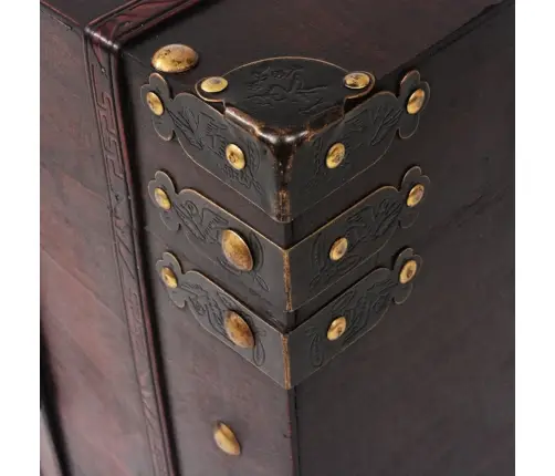 Glabāšanas Lāde, Antīka, 66X38X40 Cm, Koks Vidaxl