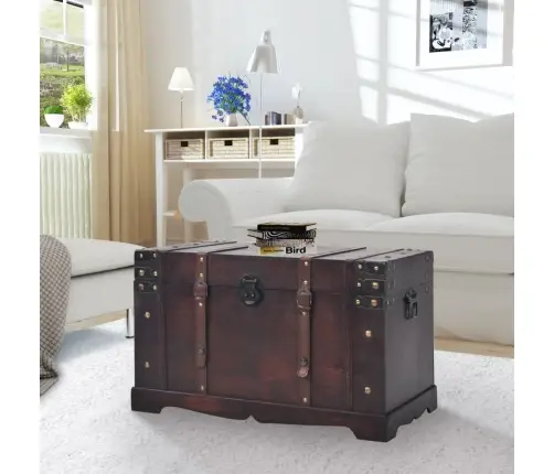 Glabāšanas Lāde, Antīka, 66X38X40 Cm, Koks Vidaxl