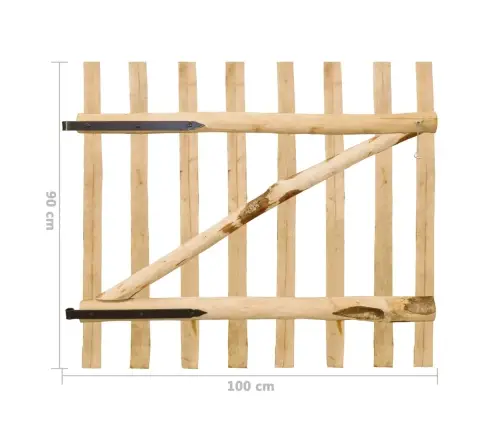 Žoga Vārti, Vienviru, 100X90 Cm, Lazdas Koks Vidaxl