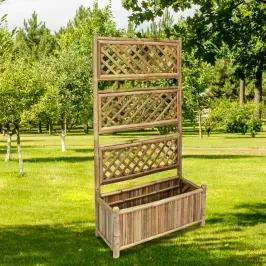 Augstā Puķu Kaste Ar Špaleru, 70 Cm, Bambuss Vidaxl