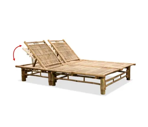 Divvietīgs Sauļošanās Zvilnis, Bambuss Vidaxl