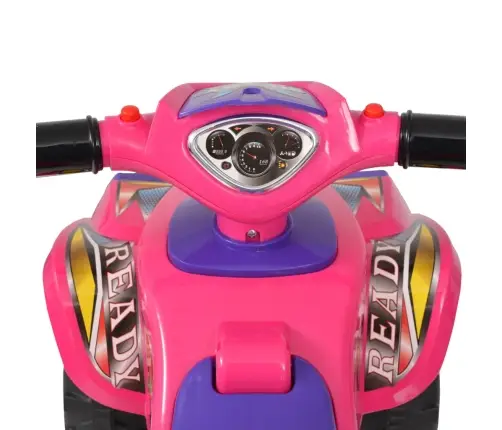 Bērnu Rotaļu Kvadracikls, Ar Skaņu Un Gaismām, Rozā Ar Violetu Vidaxl