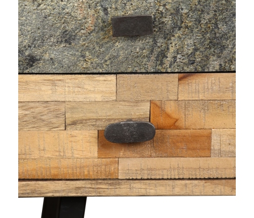 Rakstāmgalds, 110X50X76 Cm, Pārstrādāts Masīvs Tīkkoks Vidaxl