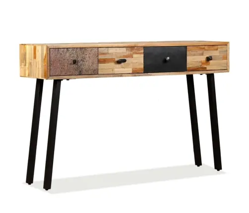Konsoles Galds, 120X30X76 Cm, Pārstrādāts Tīkkoks Vidaxl