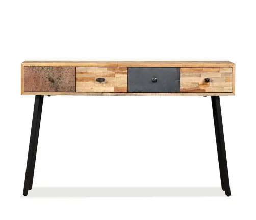 Konsolinis Staliukas, Kietas Perdirbtas Tikmedis, 120X30X76Cm