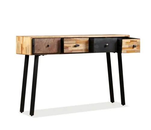 Konsolinis Staliukas, Kietas Perdirbtas Tikmedis, 120X30X76Cm