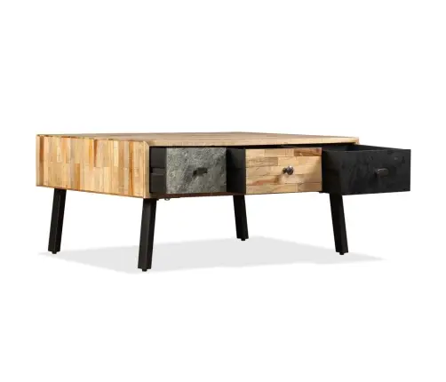 Kafijas Galdiņš, 90X65X40 Cm, Pārstrādāts Masīvs Tīkkoks  Vidaxl Kafijas Galdiņš, 90X65X40 Cm, Pārstrādāts Masīvs Tīkkoks  Vidaxl