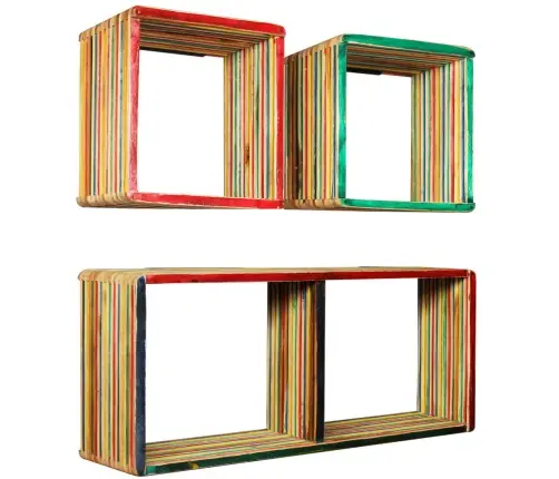 Kolmeosaline Seinariiul, Taastatud Tiikpuu, Mitmevärviline