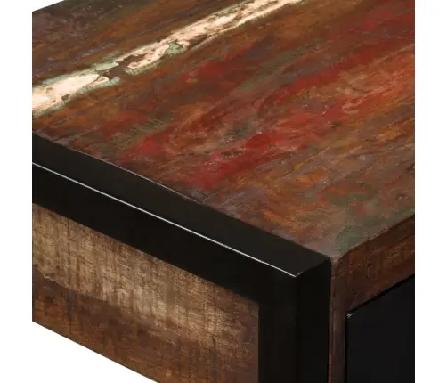 Galds Ar 2 Atvilktnēm, 120X50X76 Cm, Pārstrādāts Masīvkoks Vidaxl