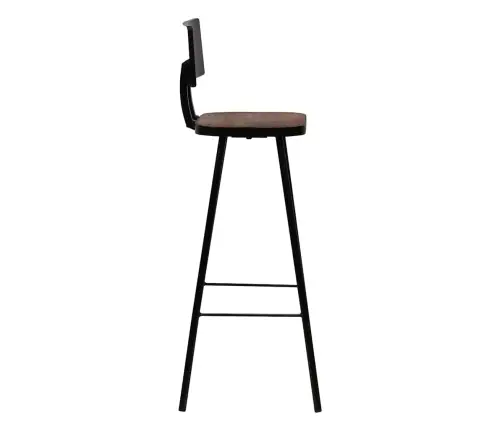 Baro Taburetės, 2 Vnt., Perdirbtos Medienos Masyvas