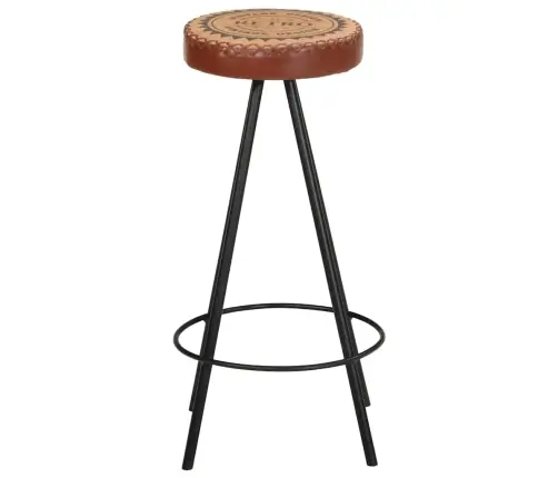 Bāra Krēsli, 4 Gab., Dabīgā Āda Vidaxl