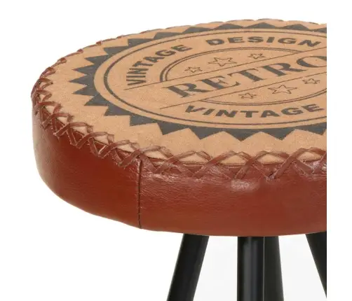 Bāra Krēsli, 4 Gab., Dabīgā Āda Vidaxl