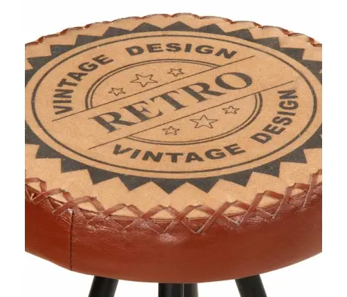 Bāra Krēsli, 4 Gab., Dabīgā Āda Vidaxl