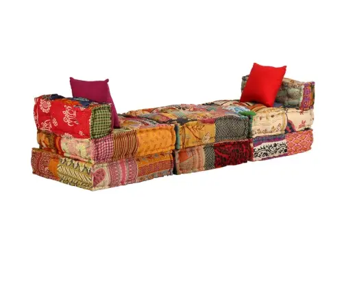 Modulinis Pufas, Trivietis, Skiautinis Audinys