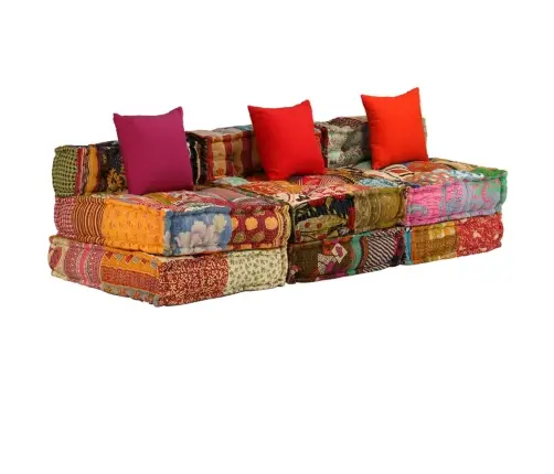 Modulinis Pufas, Trivietis, Skiautinis Audinys