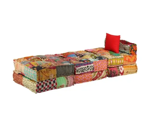 Modulinis Pufas, Trivietis, Skiautinis Audinys