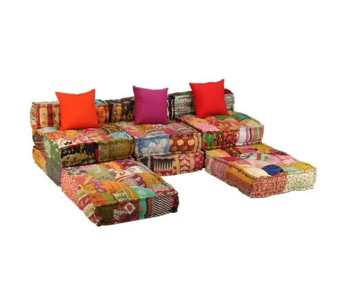 Modulinis Pufas, Trivietis, Skiautinis Audinys