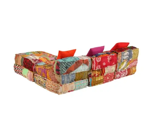 Modulinis Pufas, Trivietis, Skiautinis Audinys