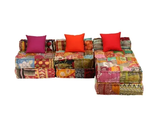 Modulinis Pufas, Trivietis, Skiautinis Audinys