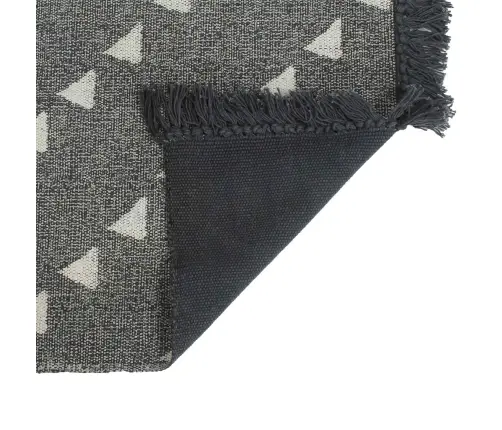 Pūfes Ģeometriskais Pelēka Un Balta 40 X 40 X 40 Cm Audums Vidaxl