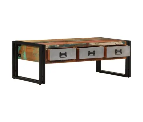 3 Sahtliga Kohvilaud Taastatud Puidust 100 X 50 X 35 Cm